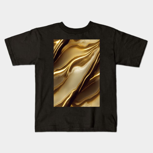 Gild Marble Gold Stone Pattern Texture, for people loving elegant, luxury and gold #7 Kids T-Shirt by Endless-Designs